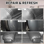 Leather Recoloring Balm,8.5oz Leather Color Restorer,Dark Gray Leather Repair kit for Furniture and Car Interior,Leather Couc