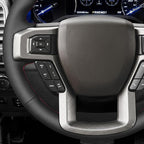 MEWANT Hand Stitch Steering Wheel Cover for Ford F150 F250 F350 Expedition 2018-2021 Ford F150 Truck Steering Wheel Wrap