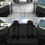 FH Group Car Seat Cover Full Set Striking Striped Car Seat Covers with Front Seat Covers and Rear Split Bench, Universal Fit 