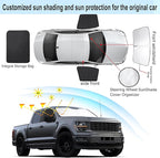 3PCS Car Window Shades Front Windshield Sun Shade Foldable Window Shade Custom Fit for 2021-2024 Fo-rd F-150 Accessories Car Shades for Front Windows Anti-UV Rays Block Heat