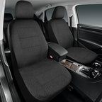 Road Comforts Car Seat Covers Full Set, Front and Split Rear Bench Seat Cover for Car, Universal Cloth Seat Protectors for SU