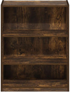 Furinno GEHRY Book Shelf, 3-Tier Bookshelf, Bookcase with Adjustable Shelves, 11.6 x 24.8 x 31.6, for Living Room, Bedroom, H