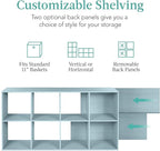 Best Choice Products Kids Bookcase 8-Cube Storage Organizer, 11in Shelf Opening, Bookshelf, Toy Storage, Customizable w/ 3 Re
