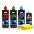 LAUCO Paint Correction Compounds Step 1, 2, 3 – 16oz, Swirl Remover 8oz Kits, with a Towel, Silicone-Free, Clear Coat Safe Scratch Remover, Swirl Correction & High Gloss Finishing
