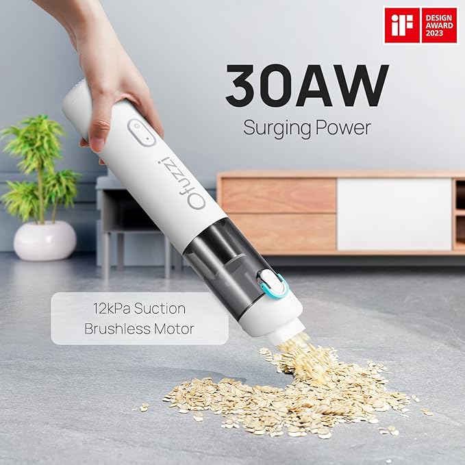 Ofuzzi H8 Apex Car Vacuum Cleaner, Portable Handheld Vacuum Cleaner with 12000Pa High Power, Ultra-Lightweight 1.2lbs, USB-C 