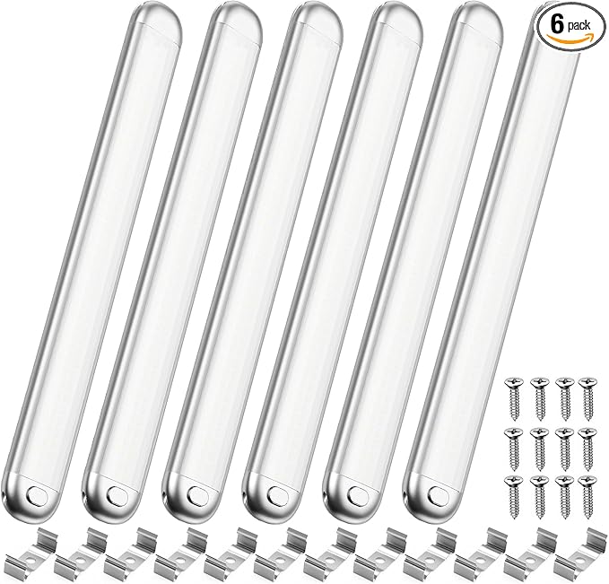 SEALIGHT 12V LED Interior Light Bar | 1500LM 8W 12v LED Light Strip 6200K White with ON/Off Switch | Camper Lights Fixture for Truck Van RV Trailer Cargo Cabient Motorhome Lorry (Pack of 6)