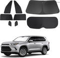 Windshield Sun Shade Car Windshield Foldable Full Windows Coverage Custom Fit for Toyota Grand Highlander XLE 2024-2026 Accessories Window Shades Block Sun UV Rays 8PCS