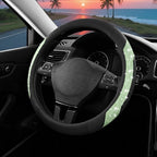 PIC AUTO Steering Wheel Cover, Green Sparkly Crystal Bling Glitter with Leather, Universal Fit 14.5"-15.5" Car Steering Wheel
