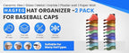 hat rack, one package includes two hat racks, capable of holding up to 40 baseball caps total, featuring a simple structure, 