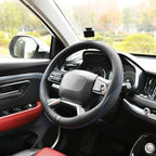 Rueesh Microfiber Leather Steering Wheel Cover Anti-Slip Matte Finish Auto Car Wheel Cover Universal 15 Inch Wheel Cover for 