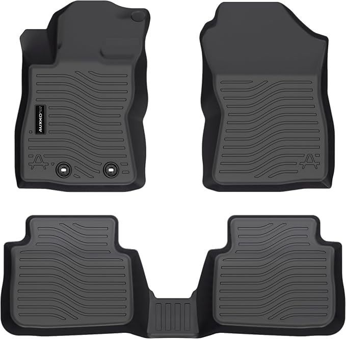 Auxko All Weather Floor Mats Fits for Subaru Crosstrek 2024 2025 2026 & Subaru Impreza 2024-2026 TPE Rubber Liners Accessoires All Season Guard Mats for 1st & 2nd Row