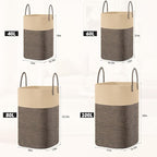 Laundry Basket,Woven Cotton Rope Laundry Hamper,Versatile Storage for Dirty Clothes,Baby Toys,and Blankets in Bathroom, Nurse