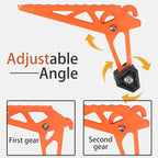 TOOENJOY Universal Fit Car Door Step, Foldable Roof Rack Door Step Up on Door Latch, Both Feet Stand Pedal Ladder, Easy Access to Rooftop for Most Car, SUV, Truck(Orange)