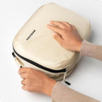 Aerotrunk Ultralight Compression Packing Cubes - Lightweight Travel Organizers for Suitcases and Luggage (6-Pack, Beige)