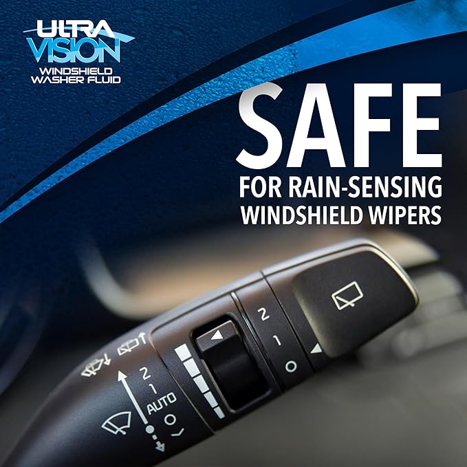 ULTRA 1PLUS Windshield Washer Fluid - Advanced Formula for Car Windshield Wiper Fluid Crystal-Clear Vision in Weather Conditi