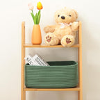 MiniArk Small Storage Baskets for Organizing | Closet Organizer Bins | Shelf Toy Basket | Woven Rope Baskets | Cube Decorativ