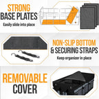 FORTEM Trunk Organizer For SUV Car Organizer and Storage, Multi-Compartment Storage Bag Car Accessories for Women Men, Perfect