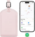 Luggage Tags Built-in Anti-Loss Tracker, Luxury Leather Luggage Tags for Suitcase, Travel Bags, Backpacks, Travel Organizer f