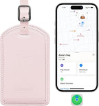 Luggage Tags Built-in Anti-Loss Tracker, Luxury Leather Luggage Tags for Suitcase, Travel Bags, Backpacks, Travel Organizer f