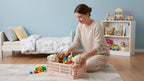 Xhwykzz 4 Pack Pastel Crates for Storage, Plastic Folding Basket, Colorful Small Storage Containers for Bedroom Office Classr