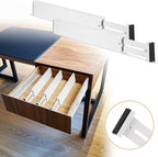 Sawysine 12 Pcs Bamboo Drawer Dividers Adjustable Drawer Organizers Spring Separators Organization Expandable Organizers for 