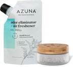 Azuna Air Freshener & Odor Eliminator for Strong Odor | 1 Room Kit Includes (1) Empty Luxe Glass Jar & 8oz Refill with Tea Tr
