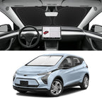 Custom Fit Windshield Sun Shade for Chevy Bolt 2017-2023, Blocks UV & Heat, Front Window Sunshade Accessories, Easy Fold & Store Keep Your Car Cooler