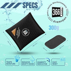 Dehumidifier & Moisture Absorber Bag - Reusable Silica Gel with Color-Changing Indicator - Eliminates Humidity & Musty Odors