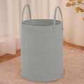 JMvicyroam Large Woven Laundry Basket Hamper,100L Cotton Rope Storage Bin for Blankets,Toys and Clothes,Decorative Tall Nurse