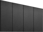 VEVOR Metal Pegboard Panels, 24" x 12" Pegboard, 4 Panels, Heavy Duty Peg Board Wall Organizer with Accessories, for Living R