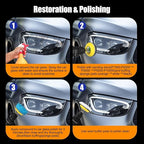 136Pcs Sanding Disc Drill Polishing Kit,3 Inch Sandpaper Wet Dry Headlight Restoration Kit with Hook and Loop Buffing Pads fo