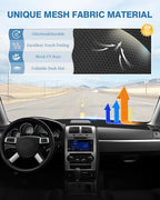 FIILINES Dash Cover for Dodge Charger 2008-2010, Dashboard Mat Cover Accessories Dash Mat Sunshade Nonslip Mesh Protector No 