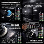 923 Heavy Cut Polishing Compound – Fast Cut & High Gloss Finish for Automotive Clear Coats – Silicone-Free, Water-Based, 1kg Bottle – Removes P1500+ Scratches & Restores Shine