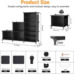 AWTATOS Closet Organizer 6 Cube Storage Shelves Portable Closet Clothes Organizers and Storage Stackable Cubby Shelving for C