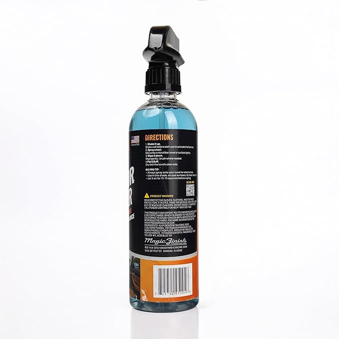 Magic Finish Interior Cleaning Spray (16 fl oz) – All-in-One Car Cleaner Spray for Seats, Dashboards & Consoles – Fast-Acting