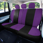 FH Group Full Set Car Seat Covers Cloth, Universal Fit combo, Set with Steering Wheel Cover and Seat Belt Pad fits Most Cars,