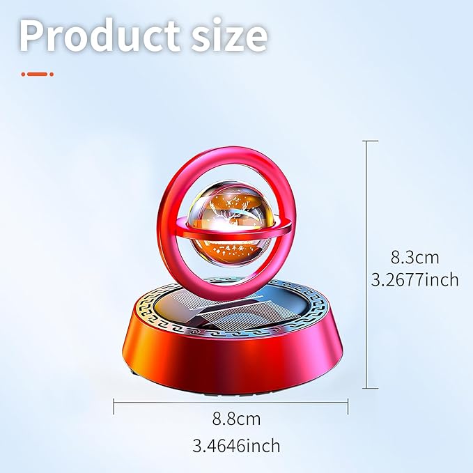 Kwak's Car Air Freshener Little Deer Solar Air Freshener Diffuser for Car Interior Dashboard Autorotation Decoration Accessor