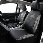 Flying Banner Butterfly car seat Covers ful Set Fashion Universal Lady Woman Female Rear Bench Split Colorized (Full Set - Fa
