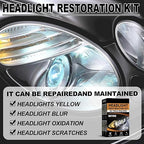 Restowipes Headlight Restoration Kit, 3 Wipes to Restore Clarity, Removes Yellowing & Oxidation, Restore Headlights to Like-N