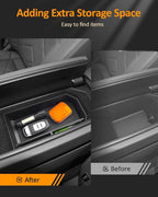 for BMW i5 Center Console Organizer for 5 Series i5 G60 G61 2024 2025 2026 Armrest Storage Box Tray for BMW 5 Series 530i, 530i xDrive 540i xDrive Accessories i5 G60 G61 Center Console Organizer
