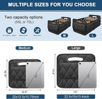 Deosk Car Trunk Organizer for SUV, Car Organizers and Storage with 6 Pocket, Car Accessories for Women/Men 50LWaterproof