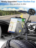 Tablet Holder for Car Dashboard Windshield, [Super Suction Cup] for iPad Car Mount, Truck Heavy Duty Tablet Mount for iPad Pro 12.9 Air Mini, Galaxy Tab, All 4-12.9" Tablets and Phones