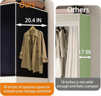 Large Portable Closets for Hanging Clothes | Heavy Duty Clothes Rack with Cover Foldable | Max Load 1000LBS Portable Wardrobe