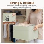 StorageWorks Storage Basket for Shelves, Closet Organizers and Storage Baskets, Organization and Storage Bins for Closet, Fab