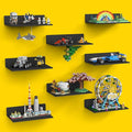 BlissBox 8-Pack Large Display Shelves for Wall Compatible with Lego Building Bricks, 11.3x6.3inch Dual-Sided 36x20 Studs for 