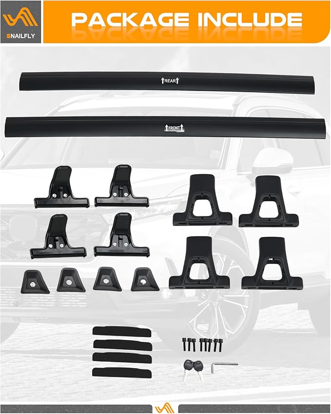 Snailfly Aluminum Roof Rack Cross Bars with Lock Fit for Honda CRV CR-V 2023-2026, 330lbs Crossbars Anti-Wobble & Wind Noise Reduction Heavy Duty Cargo Carrier Accessories