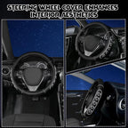 Ventilated Heart-Shaped Steering Wheel Cover with Anti-Slip Leather Grip. Compatible with Ford, Toyota, Honda, Nissan, and Ch