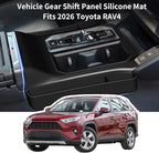 Central Control Silicone Gear Shift Panel Trim Cover Fits for RAV4 2026 Gear Shift Control Anti-Scratch Panel Protective Cove