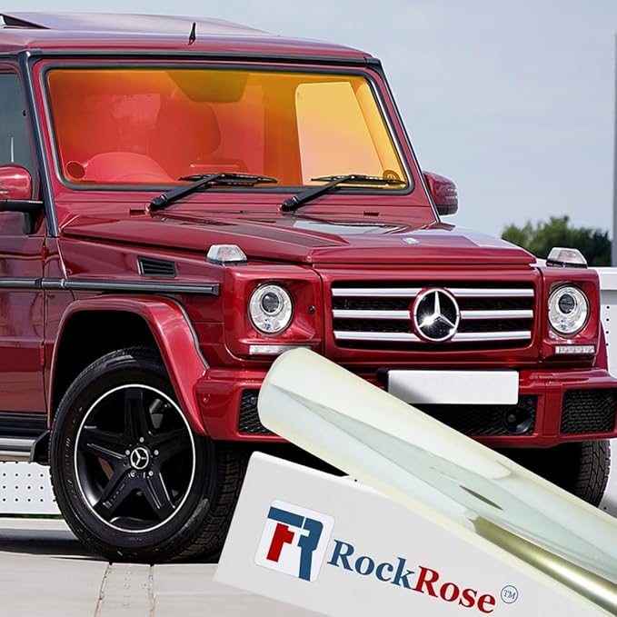 RockRose Citrus Shift Chameleon Window Tint for Cars, Color Window Tint Film; Heat Rejection & UV Block for Privacy and Sun Protection, 85% VLT (Sunrise Red, 40 in x 5FT)
