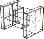 Hersoo 360 Rotating Glass Makeup Organizer, Spinning Vanity Cosmetic Storage with Multi-Layer Compartments, Luxury Countertop
